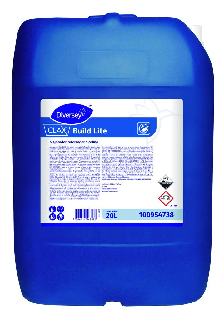CLAX BUILD LITE 20L - Mejorador/reforzador alcalino